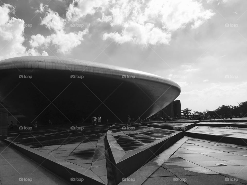 Futuristic Auditorium Architecture in Shenzhen, China