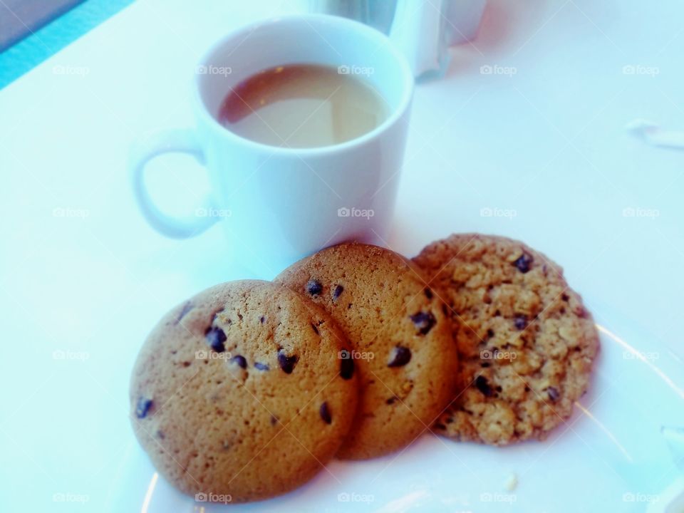 Coffee and Cookies as a Snack