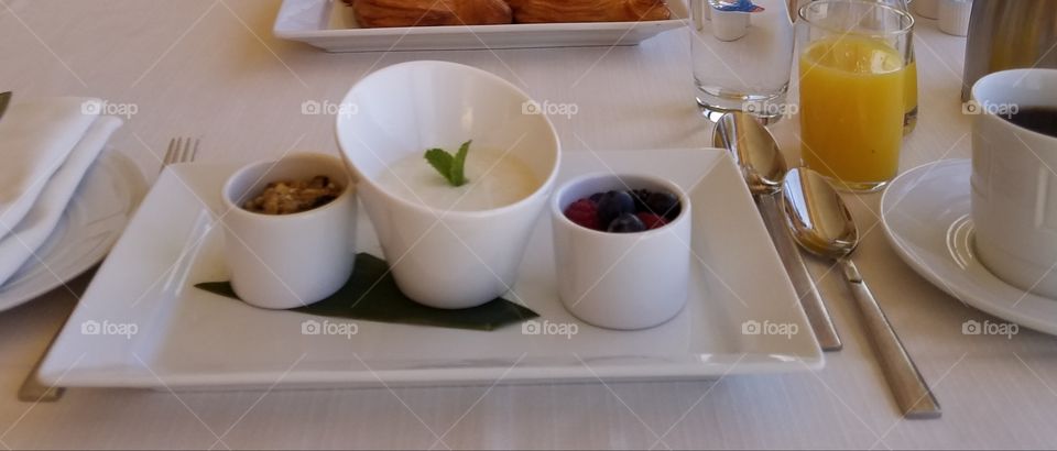 Breakfast served with healthy classy style