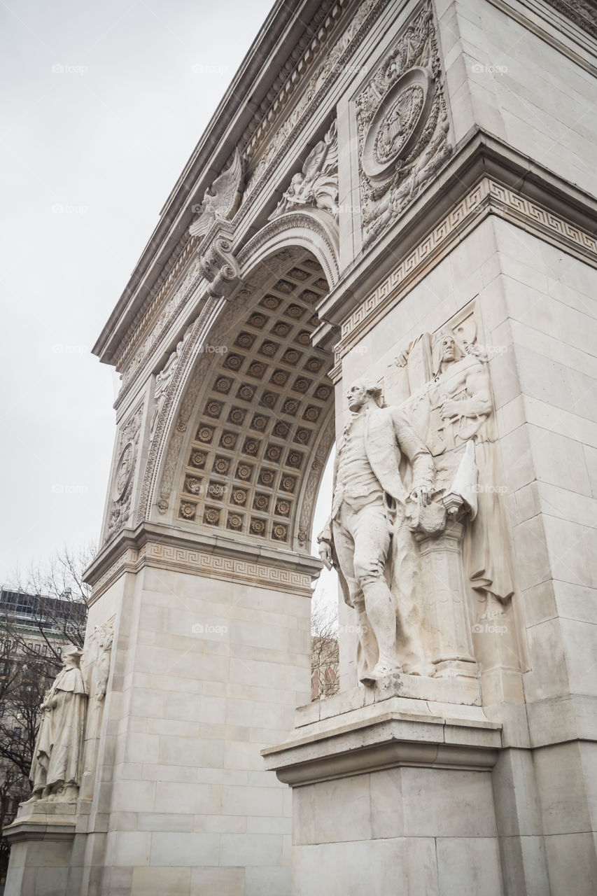 The arch of Washington Square in New York 