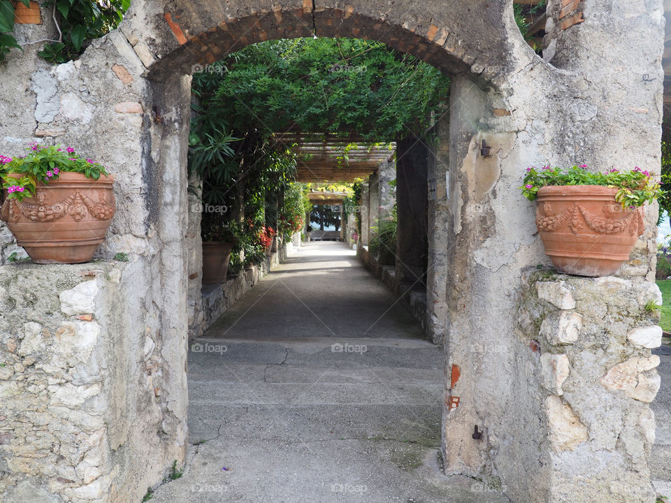 Gardens of the monastery in Cimiez in Nice, France.