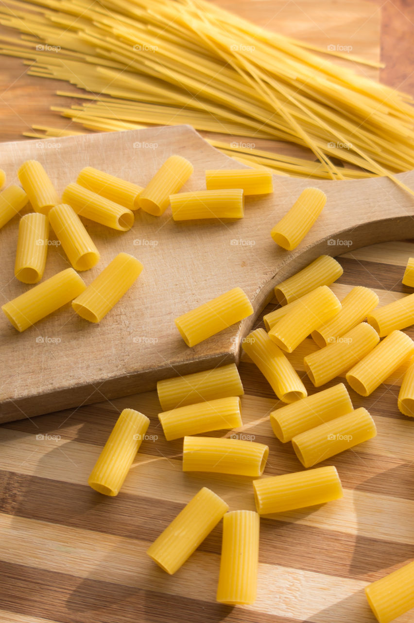 Different types of pasta