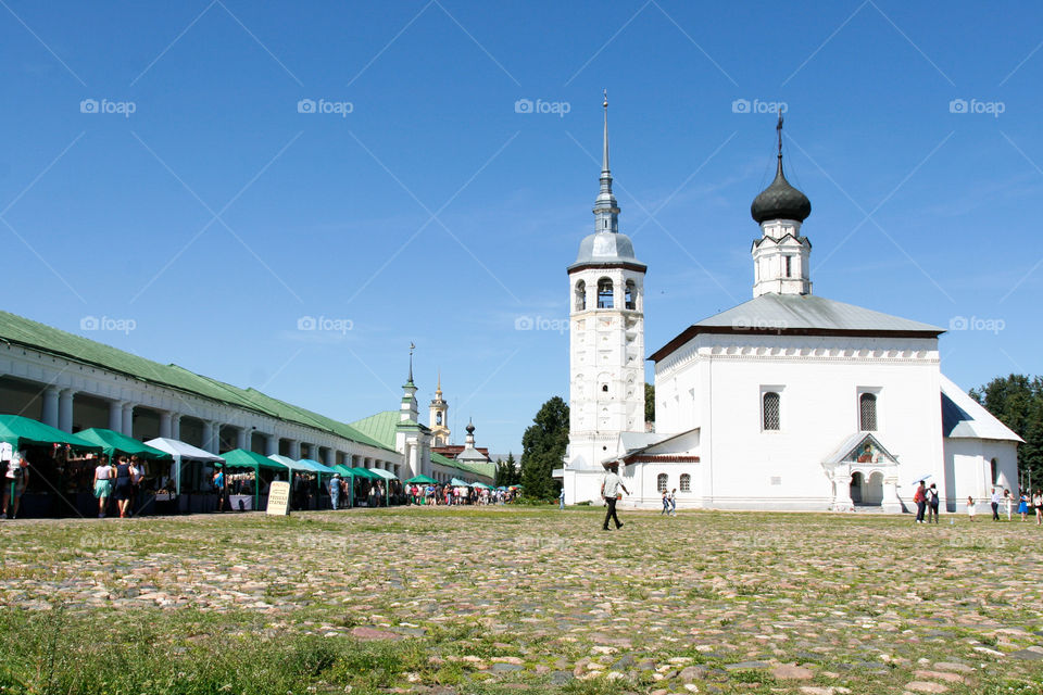 Church of the Resurrection on the trade area in Suzdal