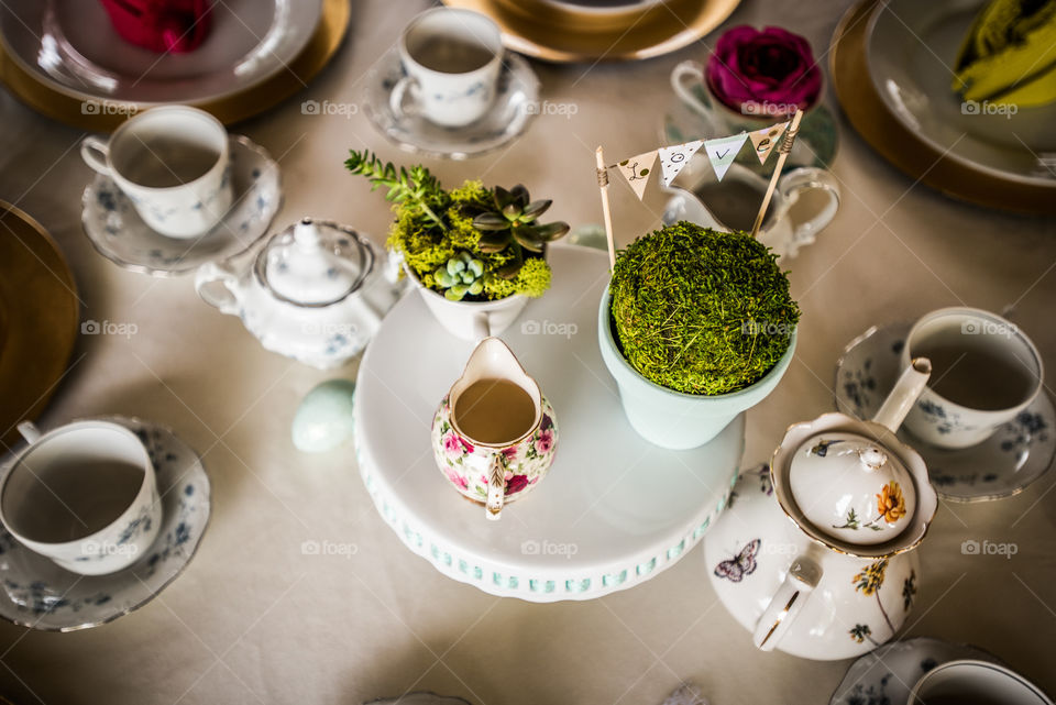 tea party . bridal tea party 