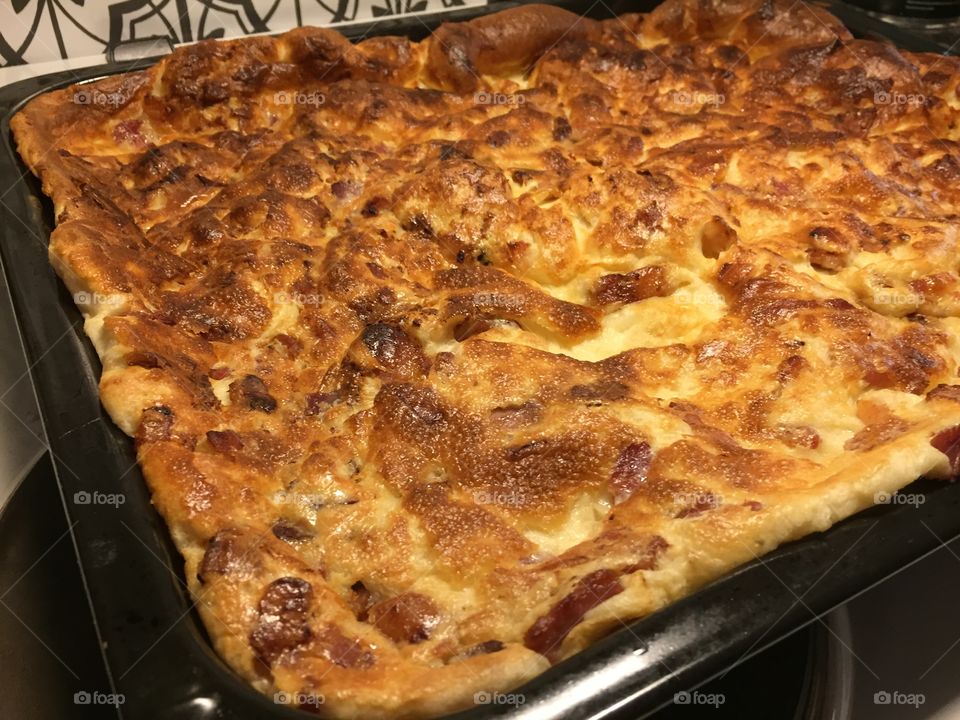 Pancake made in oven