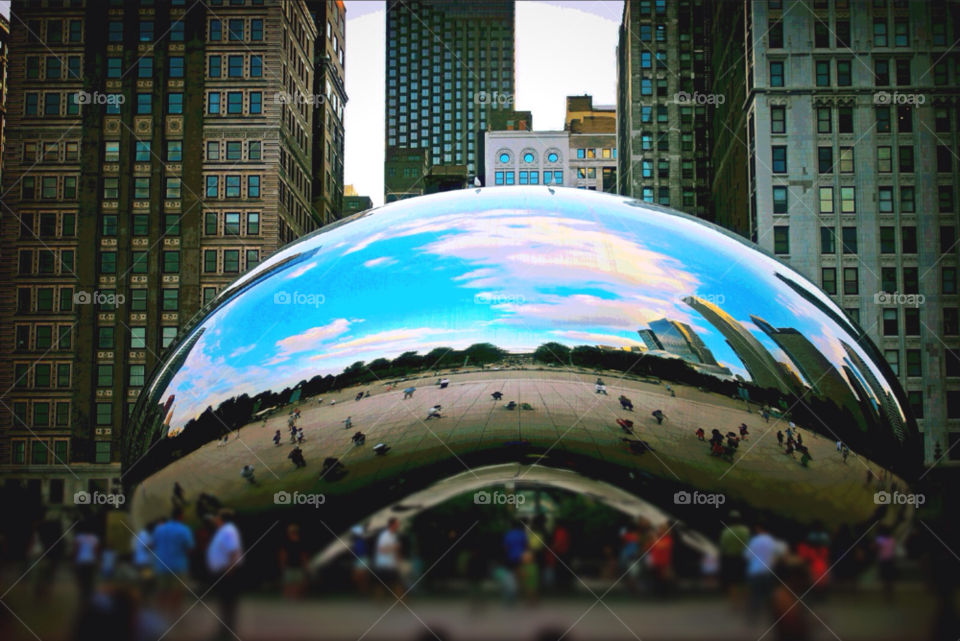 sky city blue clouds by stevehardley7