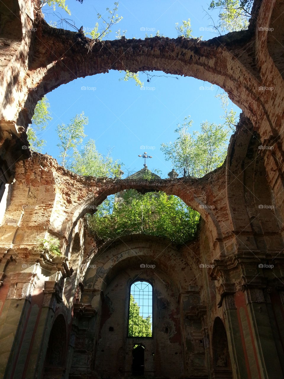 From inside the old Church