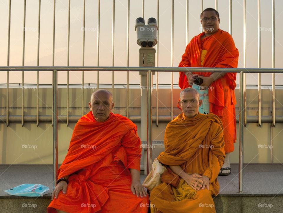 Monks at Taipei 101