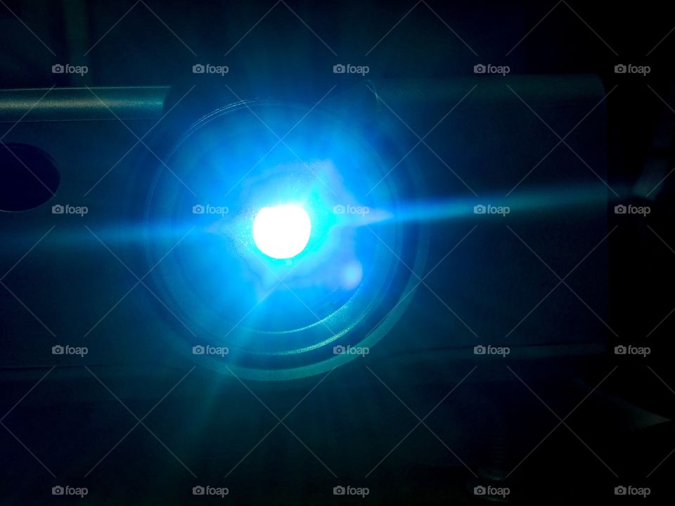 The light from a projector