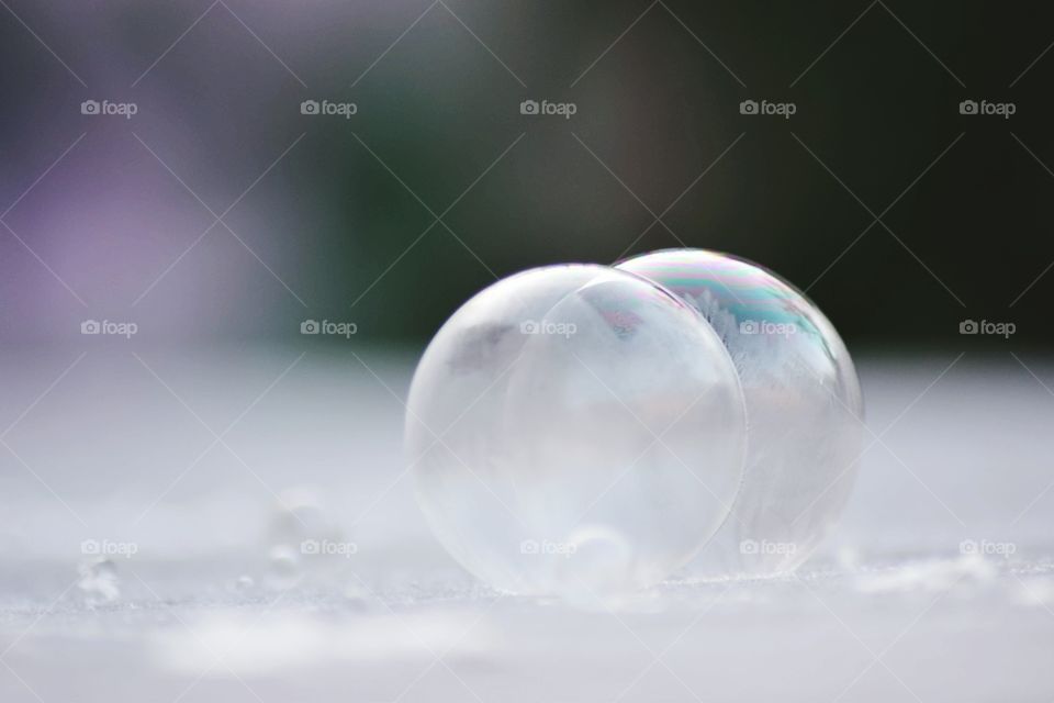 Frozen bubbles.