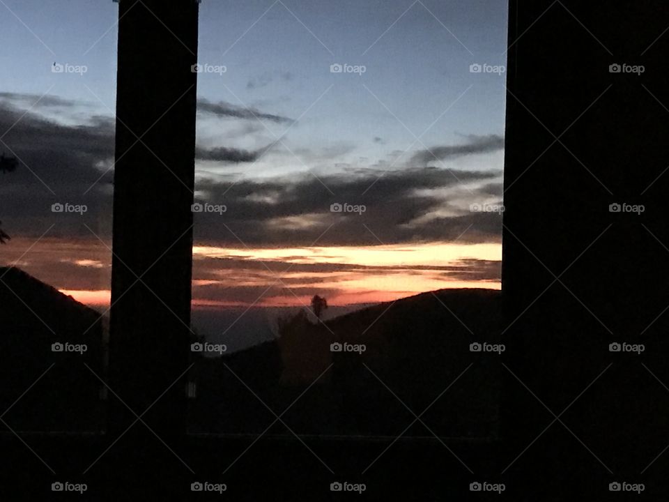The view from my office in the late evening.  A view of peace, tranquility, and splendor.  I could not imagine working anywhere else after having the privilege of working at Waiki'i in Kamuela, Hawaii on the Big Island. 