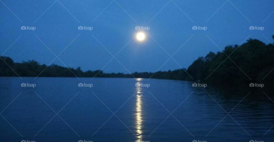 After the Super Blue Blood Moon last night in the Pawan River, West Borneo, Indonesia.