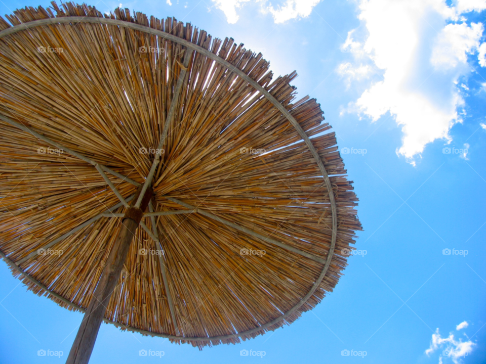 sky blue relax umbrella by tediiliescu