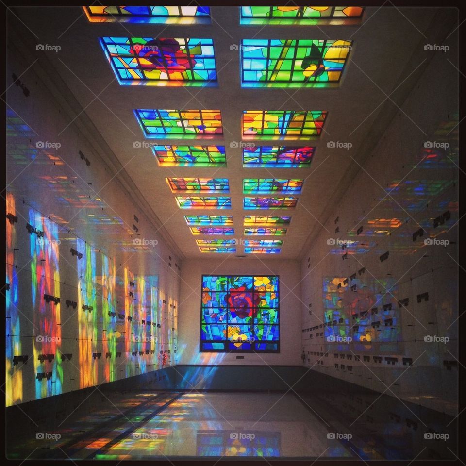 Stained glass light