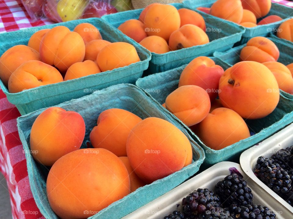 Farmer's market fruits.
