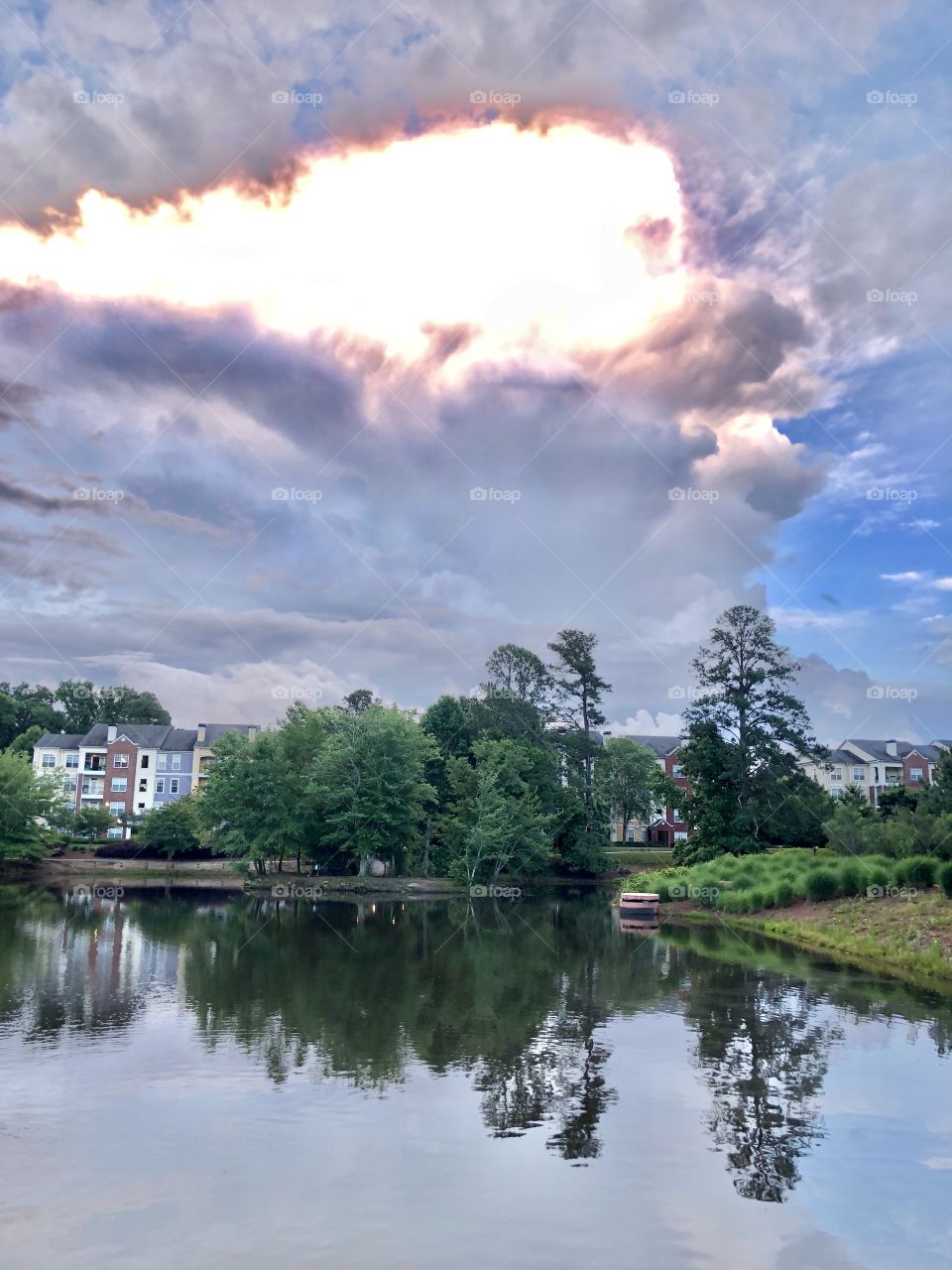 Glowing clouds 