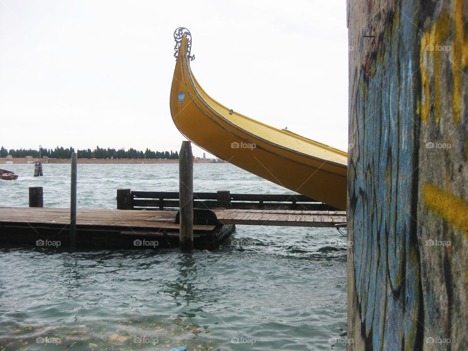 The yellow boat...