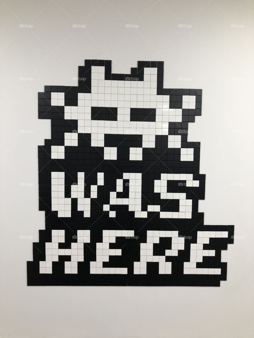 Invader was Here. Beyond the Streets in Los Angeles near Chinatown 