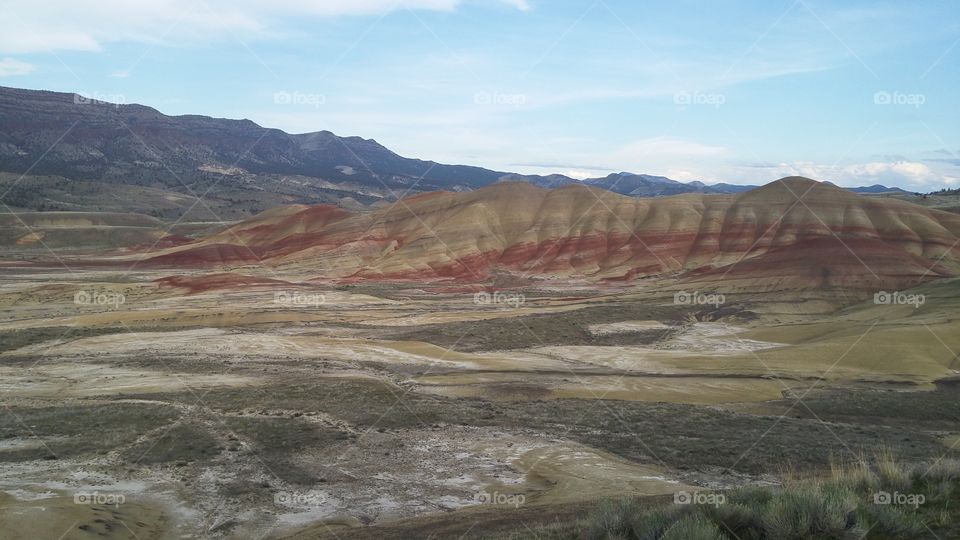 Painted Hills in the sun