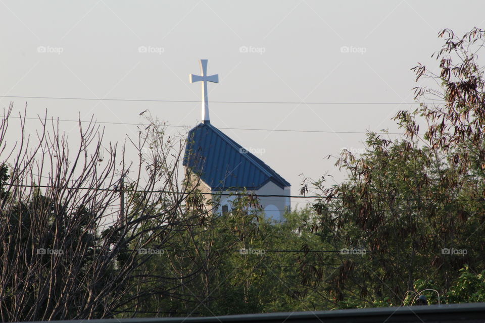 Church from distance