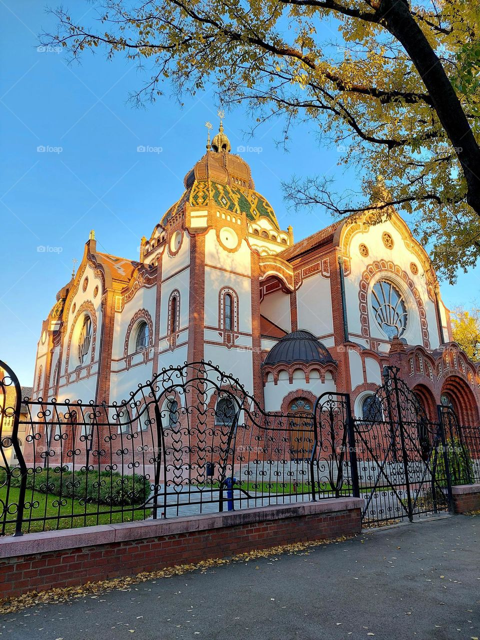 Synagogue in Subotica. A beautiful building built in 1902 in the art nouveau style