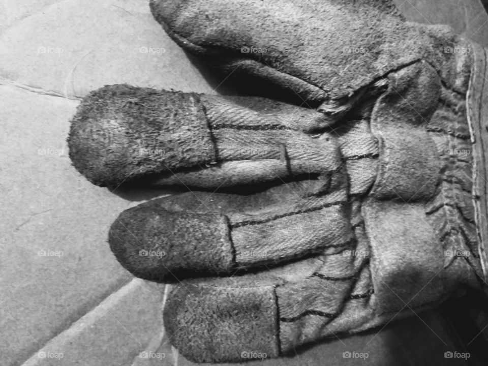 work glove dirty