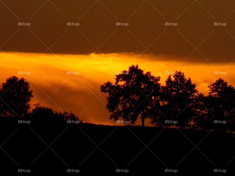 Sonnenuntergang im Herbst