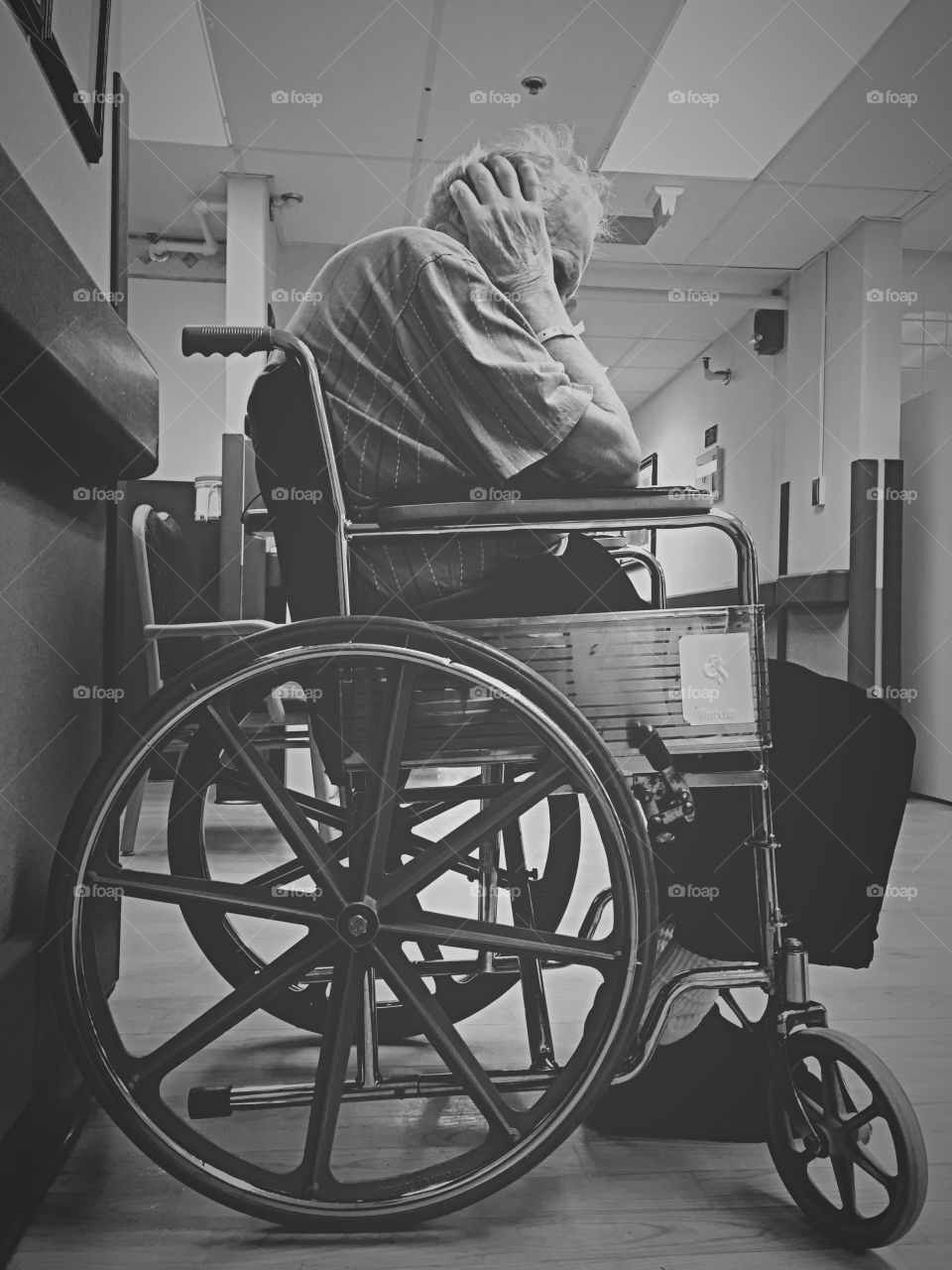 Despair . One of the many emotions the elderly experience daily living in nursing facilities. 