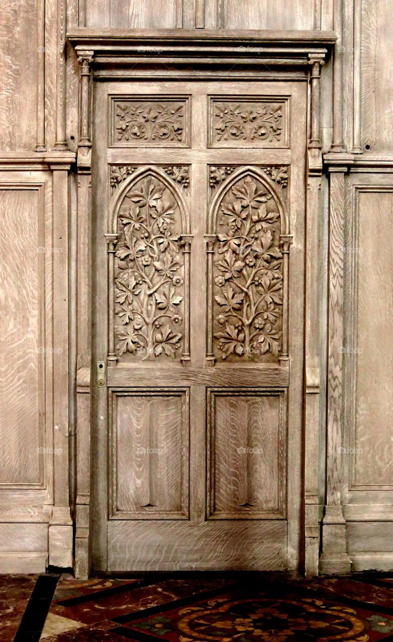 beautiful sculpted door