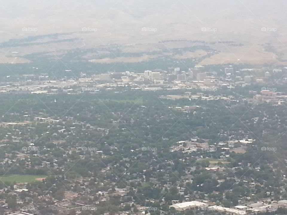 Boise. ariel view