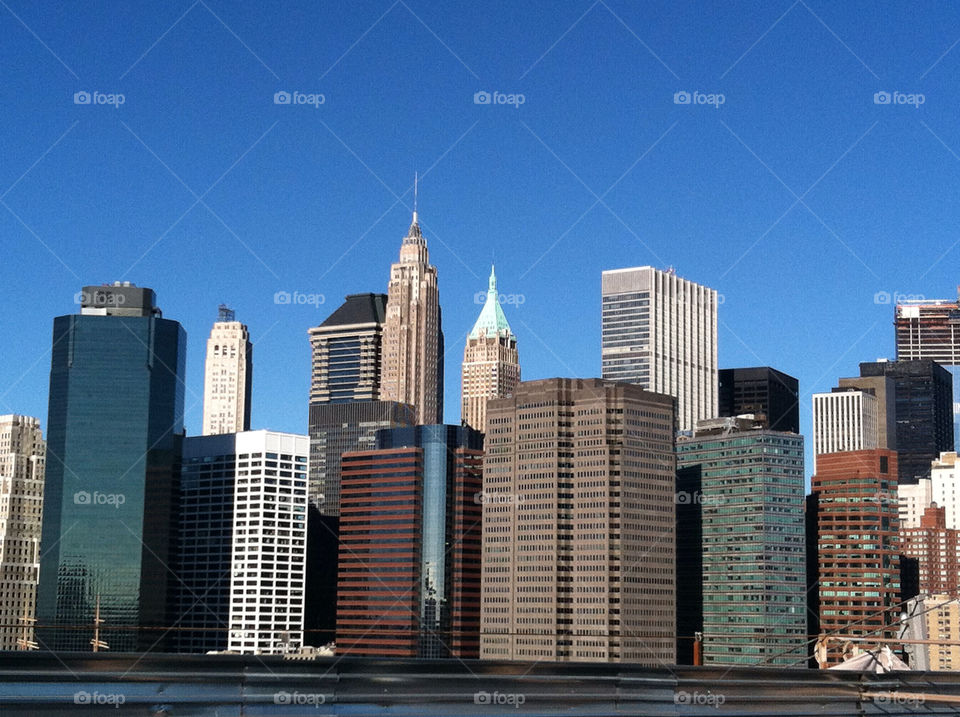 sky blue newyork building by snapd