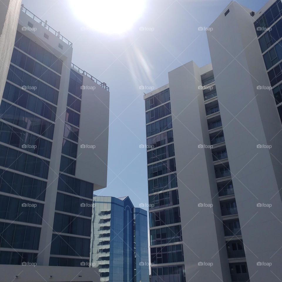 Sarasota bay. Building's