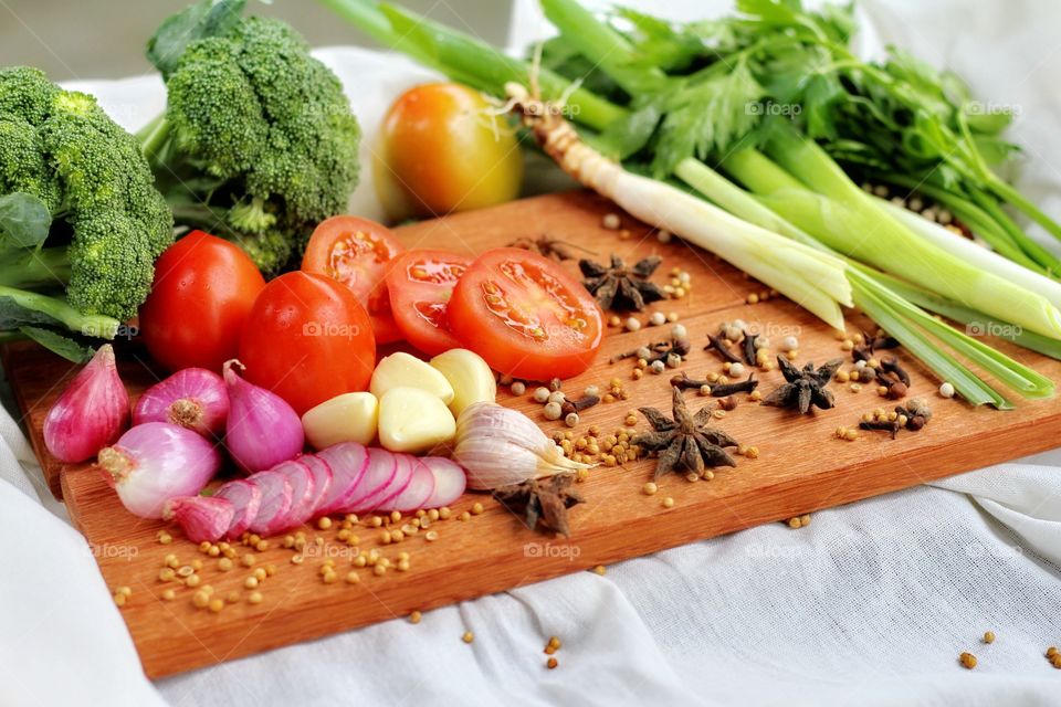 Preparo de legumes nutritivos e saudáveis.