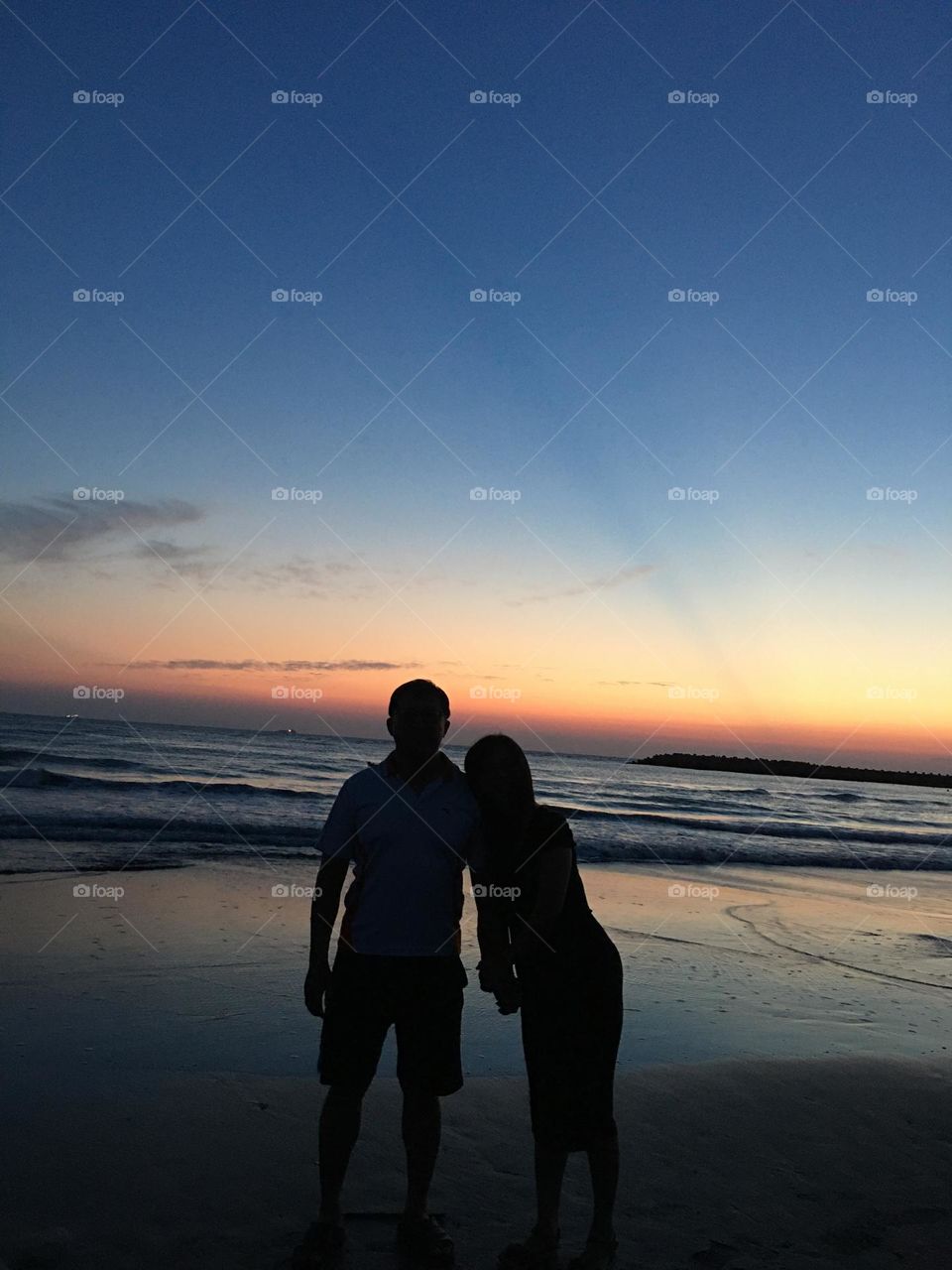 Sweet moment. A couple always need to keep with love.