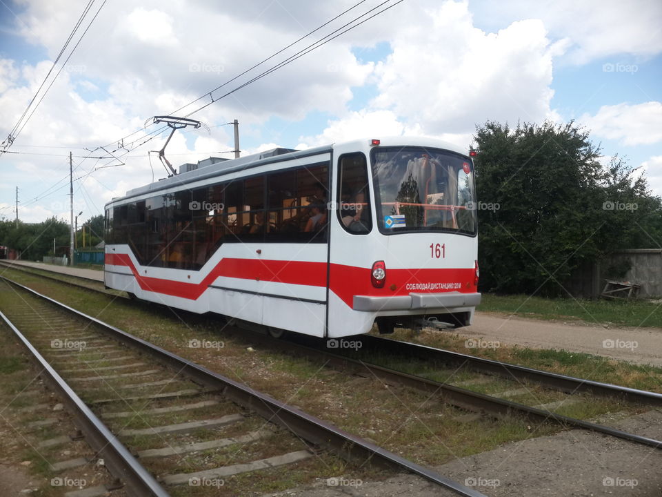 tram in the city Krasnodar