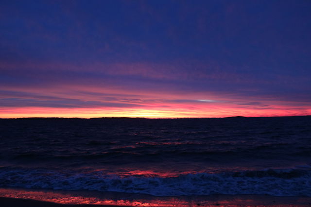 Dawn by the beach