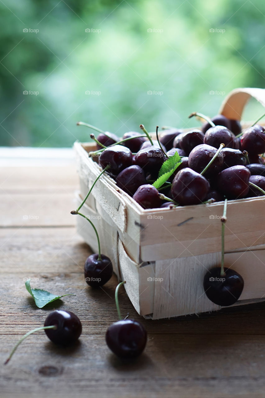 basket of cherries