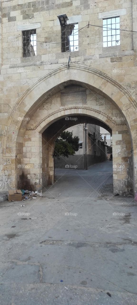 The castle gate of the wonderful ancient civilizations