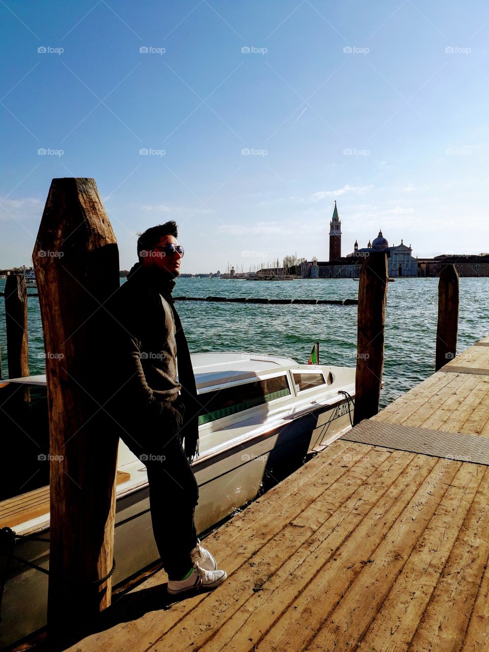 Man, Gran Canal , Venecia