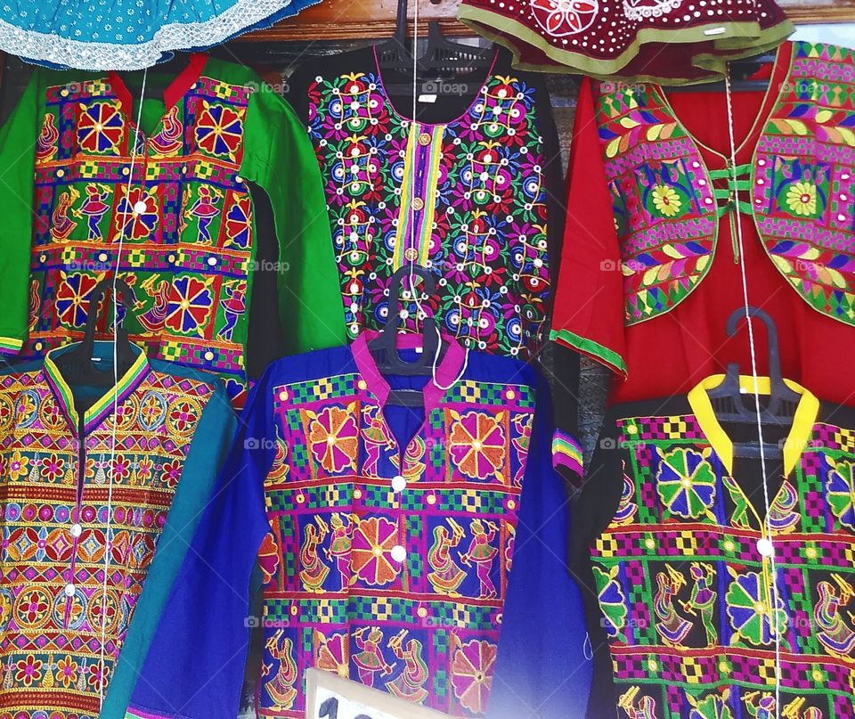 colours of Indian market