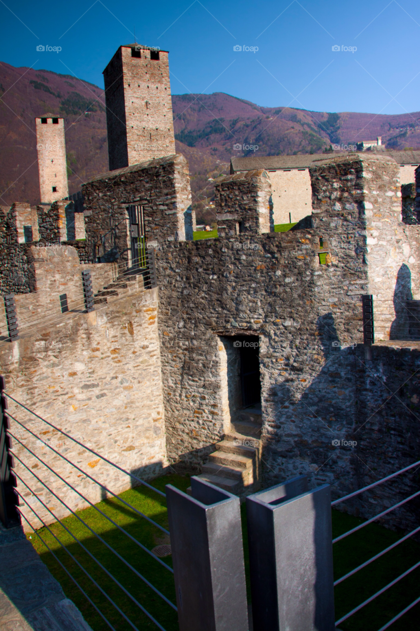 bellinzona switzerland landscape travel building by cmosphotos