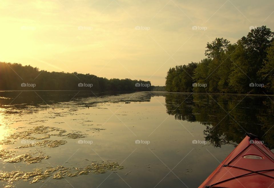 Kayaking on the Seneca River