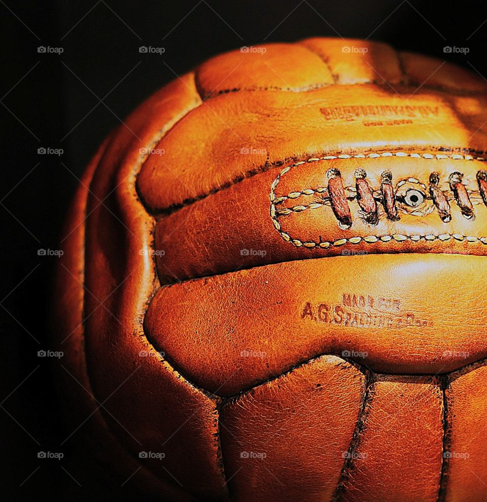 leather soccer ball