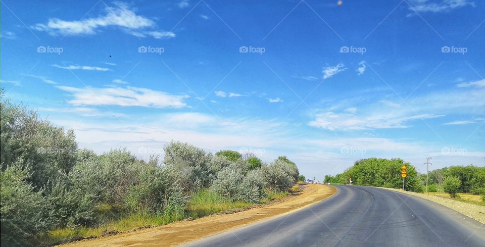 Road under the sky