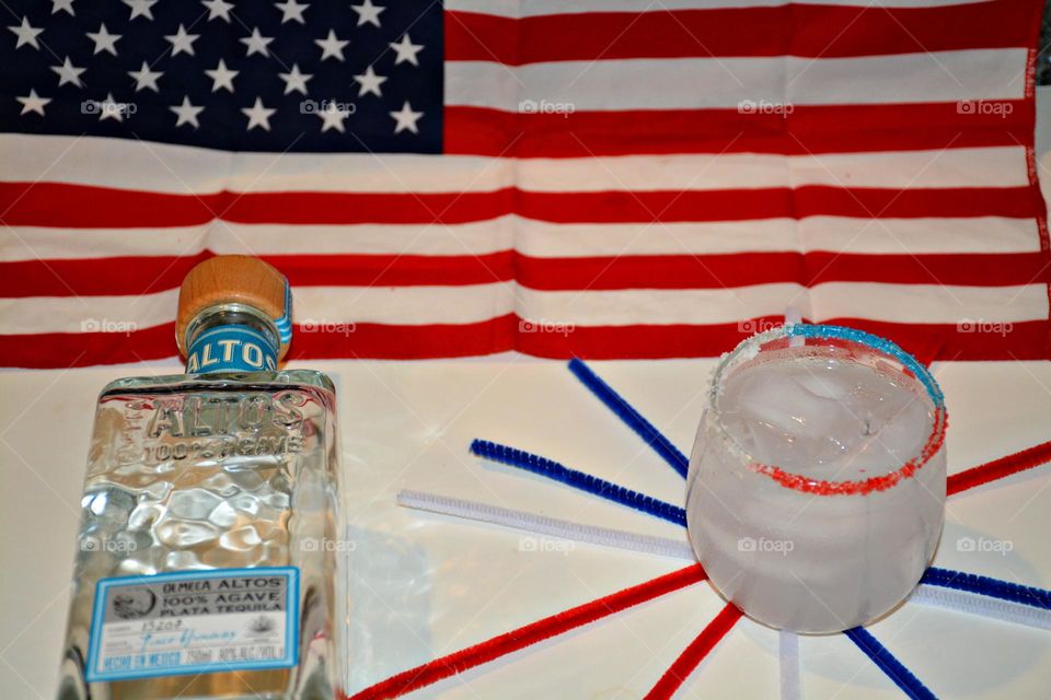 Liquids are cool - Patriotic Drinks - different liquids in different states and different situations.