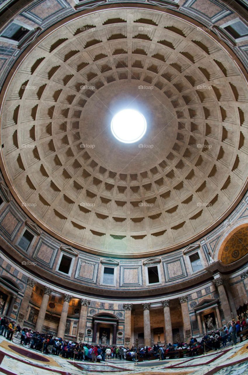 Pantheon. The photo was taken in Rome, Italy.