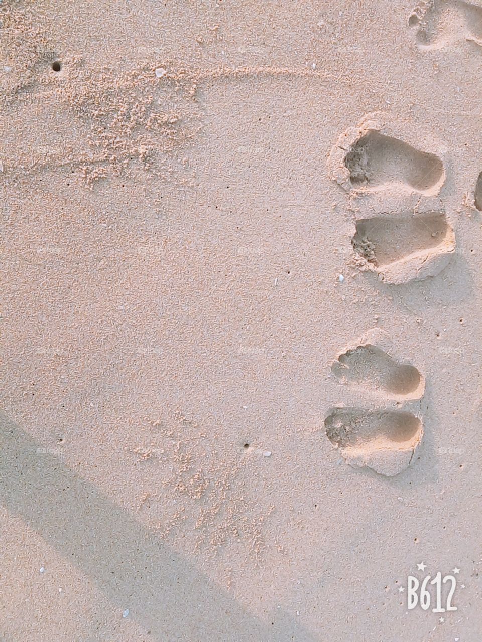 Foot print on sand