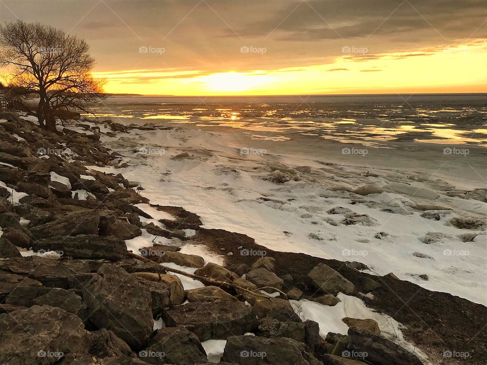 Lake Erie sunset