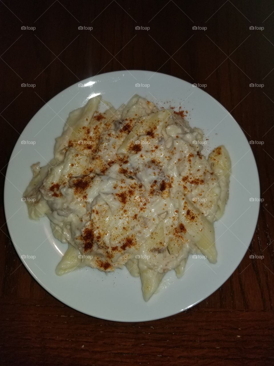 penne pasta dish