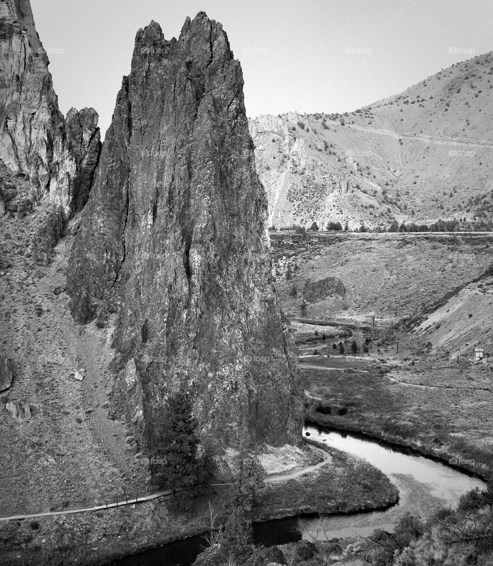 Texture and details of some of the incredible geology at Smith Rocks State Park in Central Oregon along with the Crooked River and hiking trails. 
